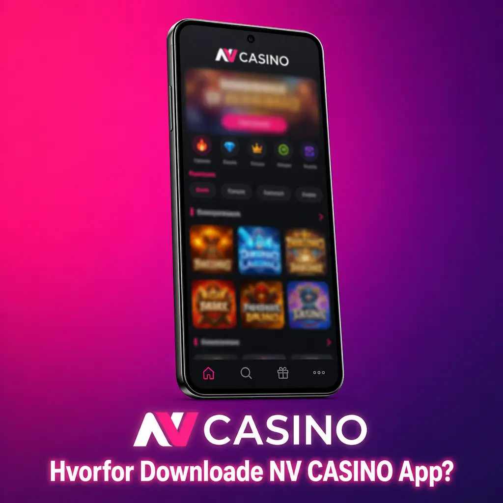 NV CASINO app på en smartphone