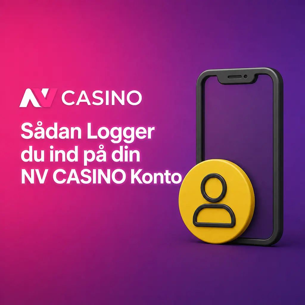 Login skærmbillede for NV CASINO konto
